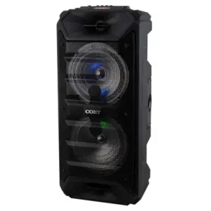 Caja de Sonido Coby CY3376-260 - Bluetooth - USB/SD/AUX - 30W - Con Micrófono - 2x 6.5'' - Negro