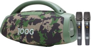 Speaker Joog One HiFi JOF-01 200W RMS con 2 micrófonos y control Bluetooth TWS Camuflado